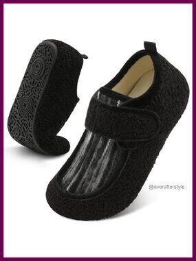 Diabetic Orthopedic Wide Toe Slippers Faux Fur Non-Slip